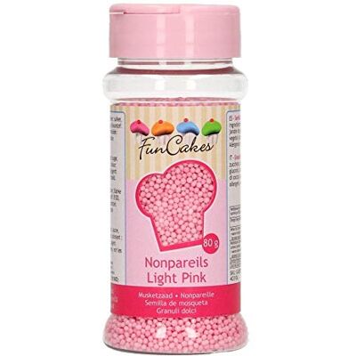 FunCakes Nonpareils Rose Clair Sprinkles pour Bon Goût Décoration de Gâteaux 80 g - Publicité FunCakes Nonpareils Rose Clair Sprinkles pour Bon Goût Décoration de Gâteaux 80 g - Publicité