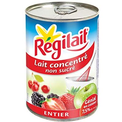 Régilait Lait Concentré Non Sucré Boîte Entier 410 g - Publicité Régilait Lait Concentré Non Sucré Boîte Entier 410 g - Publicité