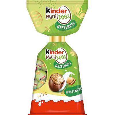 Kinder Mini œufs de noisette – Œufs de Pâques en chocolat au lait entier – Cadeaux, bonbons de Pâques – Œufs avec remplissage de lait fin et morceaux de noisette – Cadeau de Pâques, idéal pour le nid - Publicité Kinder Mini œufs de noisette – Œufs de Pâques en chocolat au lait entier – Cadeaux, bonbons de Pâques – Œufs avec remplissage de lait fin et morceaux de noisette – Cadeau de Pâques, idéal pour le nid - Publicité