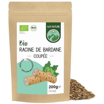 Alpi Nature Racine de Bardane BIO Tisane 200g, bio Racine de Bardane Séchée et Coupée, Thé en Vrac - Publicité Alpi Nature Racine de Bardane BIO Tisane 200g, bio Racine de Bardane Séchée et Coupée, Thé en Vrac - Publicité