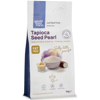 Wholefood Earth Perles de tapioca Sans OGM Véganes Sans produits laitiers Sans sucre ajouté 1 kg - Publicité Wholefood Earth Perles de tapioca Sans OGM Véganes Sans produits laitiers Sans sucre ajouté 1 kg - Publicité