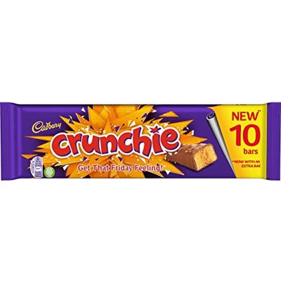 Cadbury Crunchie Barre de chocolat 10 x 26,1 g 261 g - Publicité Cadbury Crunchie Barre de chocolat 10 x 26,1 g 261 g - Publicité