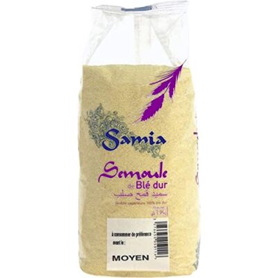 AUCHAN Lot de 3 unités *** SAMIA Semoule moyenne de blé dur 1kg - Publicité AUCHAN Lot de 3 unités *** SAMIA Semoule moyenne de blé dur 1kg - Publicité