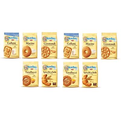 Mulino Bianco Girotondi, Macine, Galletti, Spicchi di Sole, Tarallucci, 10 x 350g - Publicité Mulino Bianco Girotondi, Macine, Galletti, Spicchi di Sole, Tarallucci, 10 x 350g - Publicité