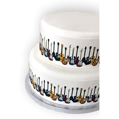 Top That Feuille de décoration comestible pour instrument de musique Idéal pour décorer vos gâteaux Facile à utiliser - Publicité Top That Feuille de décoration comestible pour instrument de musique Idéal pour décorer vos gâteaux Facile à utiliser - Publicité