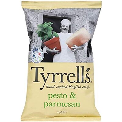 Tyrrells Tyrrell's Chips Pesto et Parmesan 150g (lot de 3) - Publicité Tyrrells Tyrrell's Chips Pesto et Parmesan 150g (lot de 3) - Publicité