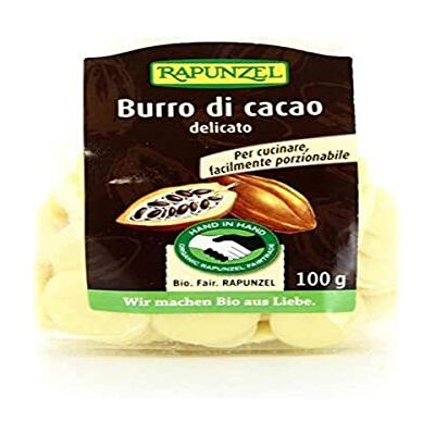 Rapunzel BEURRE CACAO DESODORISE PASTILLES 100G - Publicité Rapunzel BEURRE CACAO DESODORISE PASTILLES 100G - Publicité