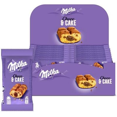 Milka Choco & Cake Gâteau Moelleux Fourré au Chocolat au Lait Lot Gâteaux Individuels Format Familial Pratique pour le Goûter des Enfants Présentoir de 24 Paquets de 35 g - Publicité Milka Choco & Cake Gâteau Moelleux Fourré au Chocolat au Lait Lot Gâteaux Individuels Format Familial Pratique pour le Goûter des Enfants Présentoir de 24 Paquets de 35 g - Publicité