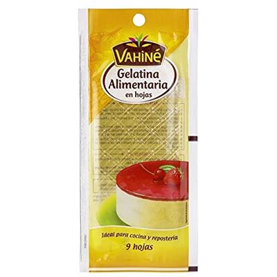 Vahiné Gélatine Alimentaire en Feuilles par 9 Feuilles de 17g (lot de 3) - Publicité Vahiné Gélatine Alimentaire en Feuilles par 9 Feuilles de 17g (lot de 3) - Publicité