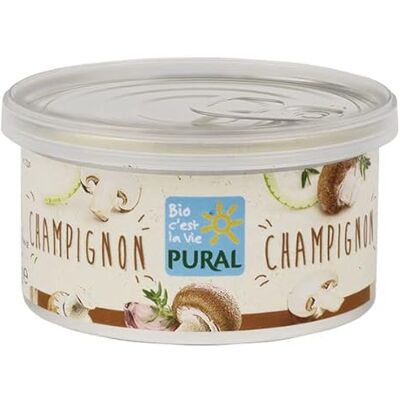 Epicerie salée Pural Paté végétal champignons 125g unité - Publicité Epicerie salée Pural Paté végétal champignons 125g unité - Publicité