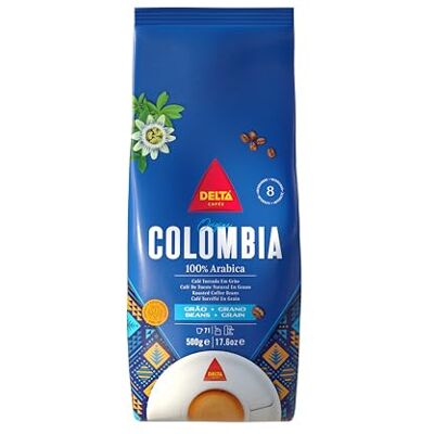 Delta Cafés Colombia Café en grains 500g, 100% Arabica - Publicité Delta Cafés Colombia Café en grains 500g, 100% Arabica - Publicité
