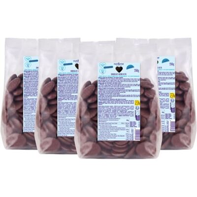 nut&me Pépites de chocolat noir keto 1 kg Pack 4 x 250 g, Végétarien, Sans gluten, sucres ajoutés ni OGM - Publicité nut&me Pépites de chocolat noir keto 1 kg Pack 4 x 250 g, Végétarien, Sans gluten, sucres ajoutés ni OGM - Publicité