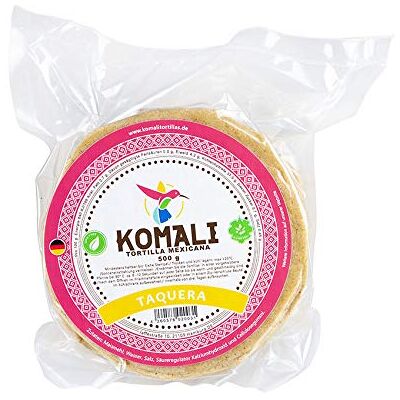 KOMALI Tortilla Mexicana Taquera, Ø 12 cm, 500 g - Publicité KOMALI Tortilla Mexicana Taquera, Ø 12 cm, 500 g - Publicité