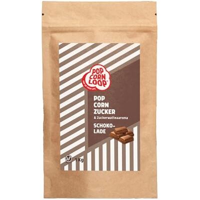 popcornloop Sucre popcorn chocolat 1000 g arôme sucre idéal pour la barbe à papa et le pop-corn à préparer à la maison Arôme sucré de qualité supérieure - Publicité popcornloop Sucre popcorn chocolat 1000 g arôme sucre idéal pour la barbe à papa et le pop-corn à préparer à la maison Arôme sucré de qualité supérieure - Publicité