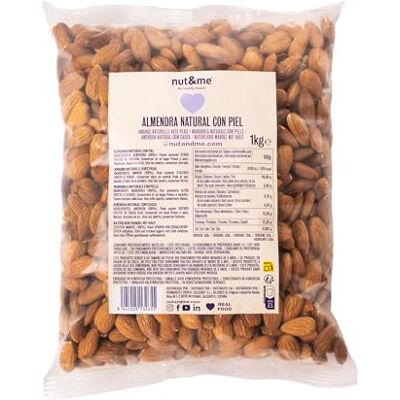 nut&me Amandes décortiquées PREMIUM 1 kg Amandes naturelles Crues pelées Sans sel Source de protéines Haute teneur en fibres Sans gluten - Publicité nut&me Amandes décortiquées PREMIUM 1 kg Amandes naturelles Crues pelées Sans sel Source de protéines Haute teneur en fibres Sans gluten - Publicité