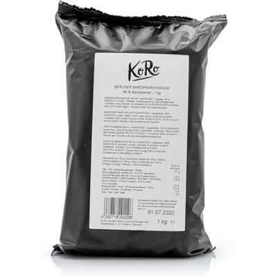 KoRo Pâte d'amande avec 56% d'amandes 1 kg De Berlin Pour cuisiner, grignoter, décorer Avec une note typique d'amande - Publicité KoRo Pâte d'amande avec 56% d'amandes 1 kg De Berlin Pour cuisiner, grignoter, décorer Avec une note typique d'amande - Publicité