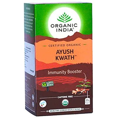 ORGANIC INDIA Ayush kwath 26 sachets infuseurs - Publicité ORGANIC INDIA Ayush kwath 26 sachets infuseurs - Publicité