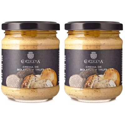 La Chinata Patés de Boletus Y trufas – patè des truffes et pierre champignons avec huile d'olive, lot de 2 (2 x 180 g) - Publicité La Chinata Patés de Boletus Y trufas – patè des truffes et pierre champignons avec huile d'olive, lot de 2 (2 x 180 g) - Publicité