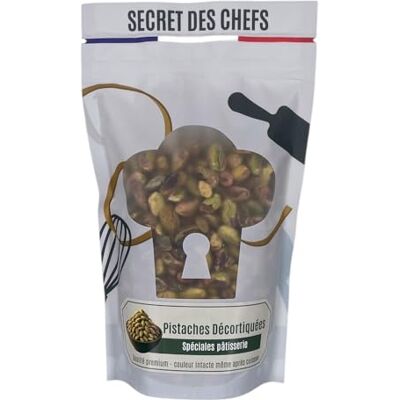 Secret des Chefs – Pistaches entières émondées décortiquées – Qualité Professionnelle – Pour Décors, Inclusion dans Muffins, Financiers, Cakes (200g) - Publicité Secret des Chefs – Pistaches entières émondées décortiquées – Qualité Professionnelle – Pour Décors, Inclusion dans Muffins, Financiers, Cakes (200g) - Publicité