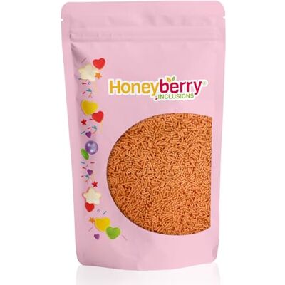 Honeyberry Vermicelles Pâtisserie Naturels et Comestibles 200g – Vermicelles de Sucres Décoratifs Colorés, Idéaux Pour Décorer Gâteaux, Biscuits et Desserts – Produit dans l’UE (Vermicelles Orange) - Publicité Honeyberry Vermicelles Pâtisserie Naturels et Comestibles 200g – Vermicelles de Sucres Décoratifs Colorés, Idéaux Pour Décorer Gâteaux, Biscuits et Desserts – Produit dans l’UE (Vermicelles Orange) - Publicité