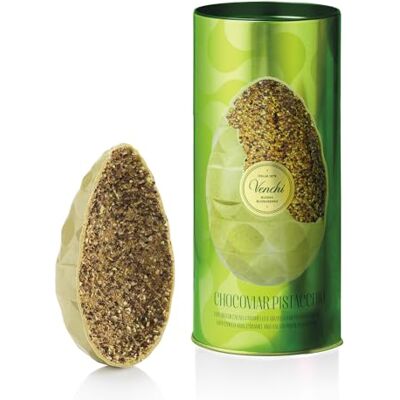 Venchi Œuf en Chocolat Chocoviar à la Pistache, Saveur Chocolat à la Pistache, avec Miettes de Pistache, Caramel et Fèves de Cacao, avec Surprise, Sans Gluten, 330 gr, Collection Pâques - Publicité Venchi Œuf en Chocolat Chocoviar à la Pistache, Saveur Chocolat à la Pistache, avec Miettes de Pistache, Caramel et Fèves de Cacao, avec Surprise, Sans Gluten, 330 gr, Collection Pâques - Publicité