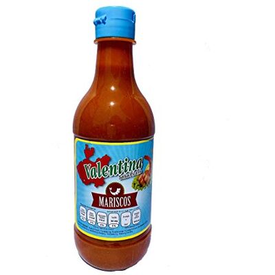 Mexican Mama VALENTINA Salsa Picante Mariscos, 370ml Sauce aux fruits de mer épicée - Publicité Mexican Mama VALENTINA Salsa Picante Mariscos, 370ml Sauce aux fruits de mer épicée - Publicité