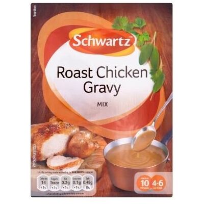 Schwartz - Roast Chicken Gravy - Sachet - Pack de 6 - Gravy - Publicité Schwartz - Roast Chicken Gravy - Sachet - Pack de 6 - Gravy - Publicité