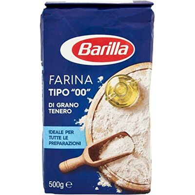 Barilla Farina Tipo Farine Grano Tenero 00" 500 g Lot de 12 - Publicité Barilla Farina Tipo Farine Grano Tenero 00" 500 g Lot de 12 - Publicité