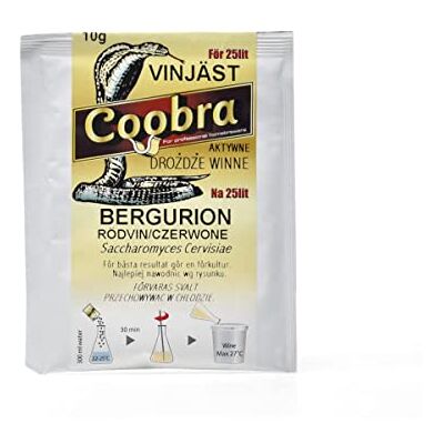 AlcoFermBrew Levure de vin active Bergurion (Style Bourgogne) 10g – Pour 25–30L de vins rouges et rosés, Levure sèche, Levure en poudre - Publicité AlcoFermBrew Levure de vin active Bergurion (Style Bourgogne) 10g – Pour 25–30L de vins rouges et rosés, Levure sèche, Levure en poudre - Publicité