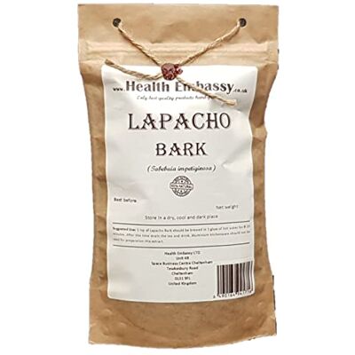 HEALTH EMBASSY Écorce de Lapacho Tisane PAU d’Arco Lapacho Bark Tea (50g) - Publicité HEALTH EMBASSY Écorce de Lapacho Tisane PAU d’Arco Lapacho Bark Tea (50g) - Publicité