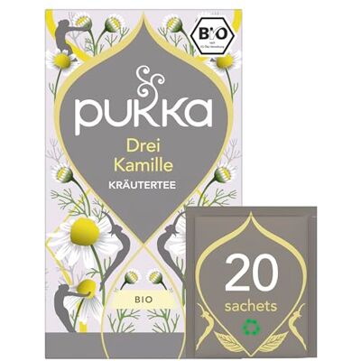 Pukka Thé Trois Camomilles 20 Sachets - Publicité Pukka Thé Trois Camomilles 20 Sachets - Publicité