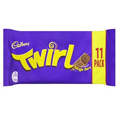 Cadbury Twirl Barre de chocolat 11 x 21,5 g - Publicité Cadbury Twirl Barre de chocolat 11 x 21,5 g - Publicité