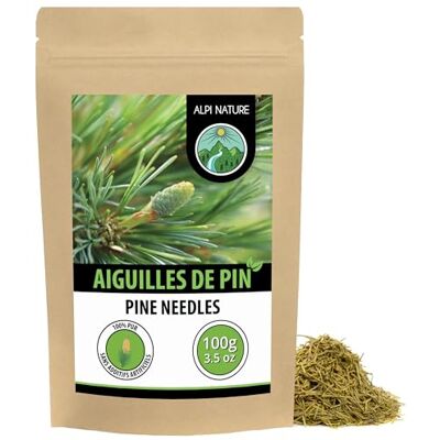Alpi Nature Infusion Aiguilles de Pin 100g, Thé aux Aiguilles de Pin Séchées et Coupées, Thé en Vrac - Publicité Alpi Nature Infusion Aiguilles de Pin 100g, Thé aux Aiguilles de Pin Séchées et Coupées, Thé en Vrac - Publicité