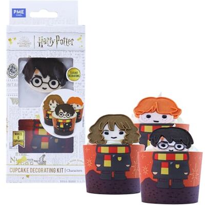 PME Harry Potter Kit de Décoration pour Cupcakes avec Harry, Ron et Hermione - Publicité PME Harry Potter Kit de Décoration pour Cupcakes avec Harry, Ron et Hermione - Publicité