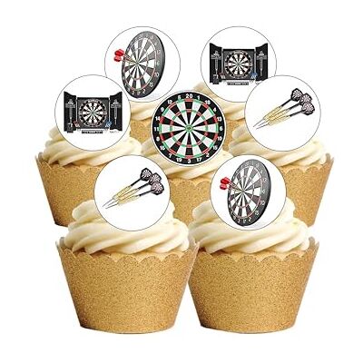 Top That Lot de 24 décorations de gâteau en papier comestible prédécoupées sur le thème du sport. Publicité Top That Lot de 24 décorations de gâteau en papier comestible prédécoupées sur le thème du sport. Publicité
