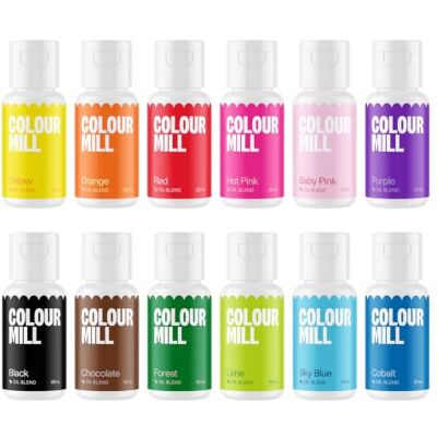 Colorant alimentaire à base d'huile - Ensemble de 12 pièces - Publicité Colorant alimentaire à base d'huile - Ensemble de 12 pièces - Publicité