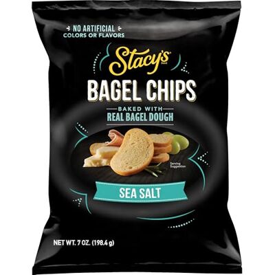 Stacy's Simply Naked Bagel Chips 7 oz Bag - Publicité Stacy's Simply Naked Bagel Chips 7 oz Bag - Publicité
