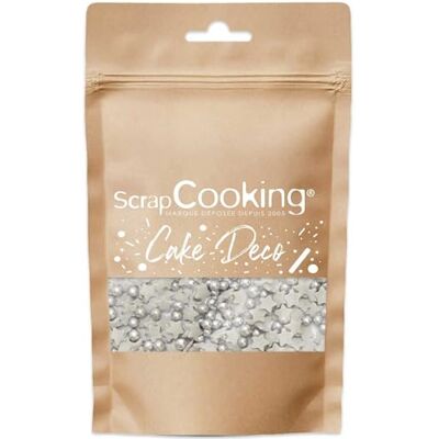 ScrapCooking : Mini Déco Gâteau : Étoiles, Argentées, 55g - Publicité ScrapCooking : Mini Déco Gâteau : Étoiles, Argentées, 55g - Publicité