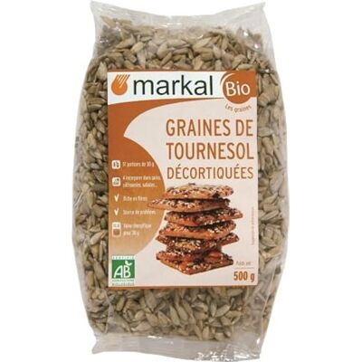 Markal Graines de tournesol décortiquées 500G Bio - - Publicité Markal Graines de tournesol décortiquées 500G Bio - - Publicité
