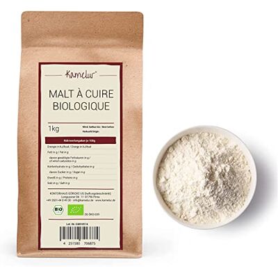 Kamelur Farine de malt d'orge enzymatique & sans additifs 1kg Malt pour pain et petits pains malt à cuire - Publicité Kamelur Farine de malt d'orge enzymatique & sans additifs 1kg Malt pour pain et petits pains malt à cuire - Publicité