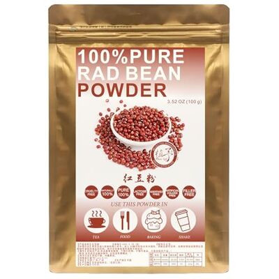 Plant Gift 100% Pure Red Bean Powder 红豆粉 Poudre naturelle de haricots rouges, boissons, smoothies, yaourt, torréfaction, biscuits, gâteaux et boissons 100 g / 3,25 oz - Publicité Plant Gift 100% Pure Red Bean Powder 红豆粉 Poudre naturelle de haricots rouges, boissons, smoothies, yaourt, torréfaction, biscuits, gâteaux et boissons 100 g / 3,25 oz - Publicité