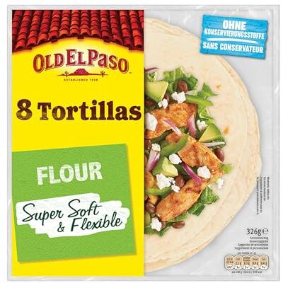 Old El Paso Tortillas de Blé Nature le Paquet 326 g - Publicité Old El Paso Tortillas de Blé Nature le Paquet 326 g - Publicité