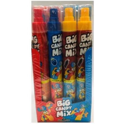 BRABO Bonbon liquide avec poudre acidulée/BIG CANDY MIX -16x80gr- - Publicité BRABO Bonbon liquide avec poudre acidulée/BIG CANDY MIX -16x80gr- - Publicité