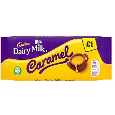 Cadbury Barre de chocolat 120 g (caramel au lait laitier) - Publicité Cadbury Barre de chocolat 120 g (caramel au lait laitier) - Publicité