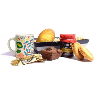 Biscuiterie des Marais Panier Gourmand Réveil Sucré - Publicité Biscuiterie des Marais Panier Gourmand Réveil Sucré - Publicité
