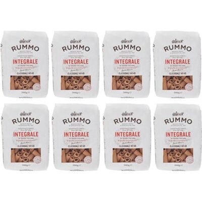 Rummo Pasta Integrale Elicoidali N°49 Lot de 8 pâtes à grains entiers 500 g - Publicité Rummo Pasta Integrale Elicoidali N°49 Lot de 8 pâtes à grains entiers 500 g - Publicité