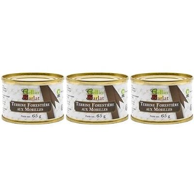Cellier du Périgord Lot de 3 Terrines Forestières aux Morilles 65g - Publicité Cellier du Périgord Lot de 3 Terrines Forestières aux Morilles 65g - Publicité