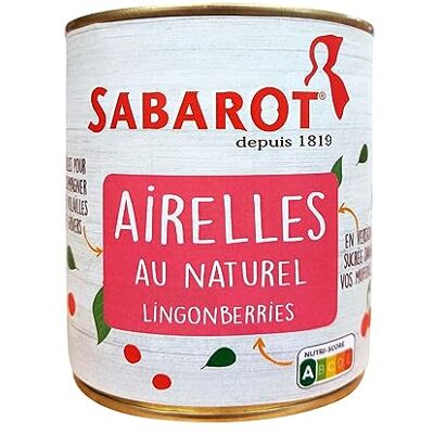 Sabarot Airelles en conserve 310g - Publicité Sabarot Airelles en conserve 310g - Publicité