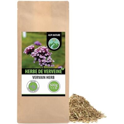 Alpi Nature Verveine Tisane 500g, Herbe Verveine Séchée et Coupée, Verbena Officinalis, Thé en Vrac - Publicité Alpi Nature Verveine Tisane 500g, Herbe Verveine Séchée et Coupée, Verbena Officinalis, Thé en Vrac - Publicité
