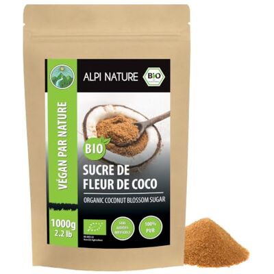 Alpi Nature Sucre de Coco BIO non Raffiné 1kg, Sucre Fleur de Coco bio non Raffiné pour la Pâtisserie - Publicité Alpi Nature Sucre de Coco BIO non Raffiné 1kg, Sucre Fleur de Coco bio non Raffiné pour la Pâtisserie - Publicité